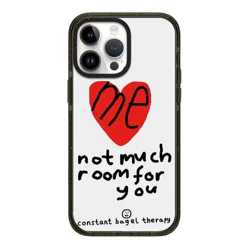 

Acrylic Heart Graffiti Phone Case Cover for IPhone 11 12 13 14 15 Pro Max Case for IPhone 14 Pro Max