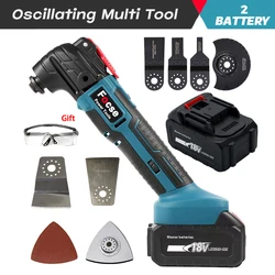 18V Renovator Battery Electric multifunzione oscillante Multi-Tool Cordless Trimmer Saw Brushless Electric Saw Power Tool