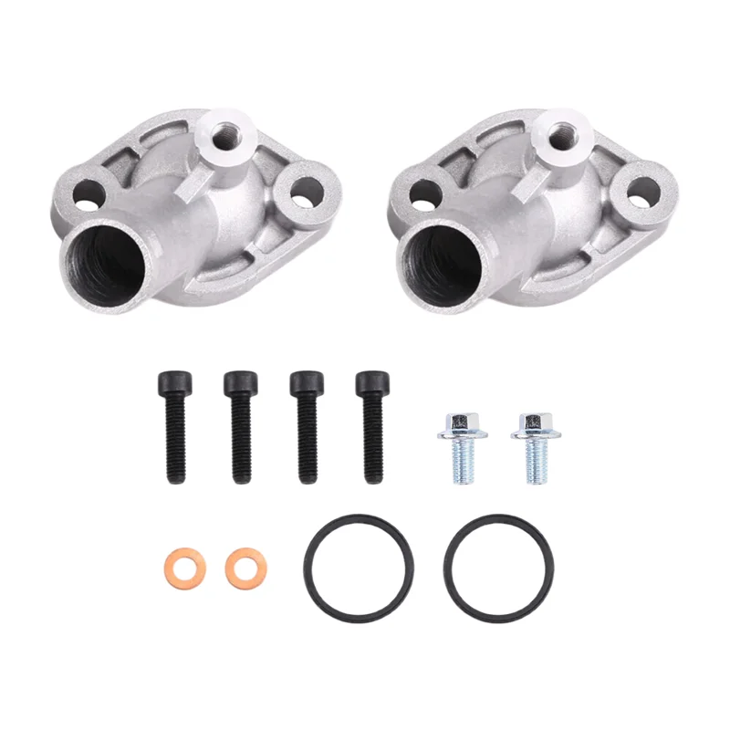 

A30P-2Sets V-Twin Aluminum Thermostat Outlet Cover For Can-Am 800 1000 Outlander Renegade 420222690 420222691