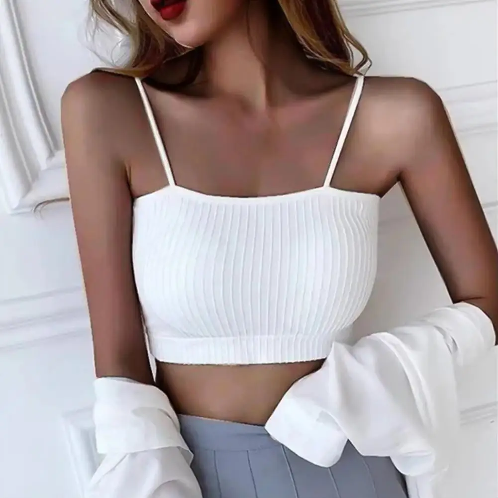 

Tube Tops Women Sexy Bralette Top Tanks Bra Sleeveless Striped Padded Underwear Lady Summer Sexy Bralette Top Tanks