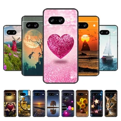 For Google Pixel 8 Pro Case Painted Cover Shockproof Soft Silicone Phone Cases For Google Pixel 8 8A  Pixel8 8Pro Funda Bumper