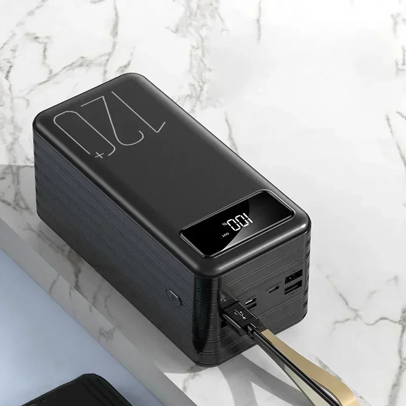 Portable Power Bank 120000mAh 66W Fast Charging Powerbank Cell Phone Charger External Battery Backup Power for Xiaomi Huawei