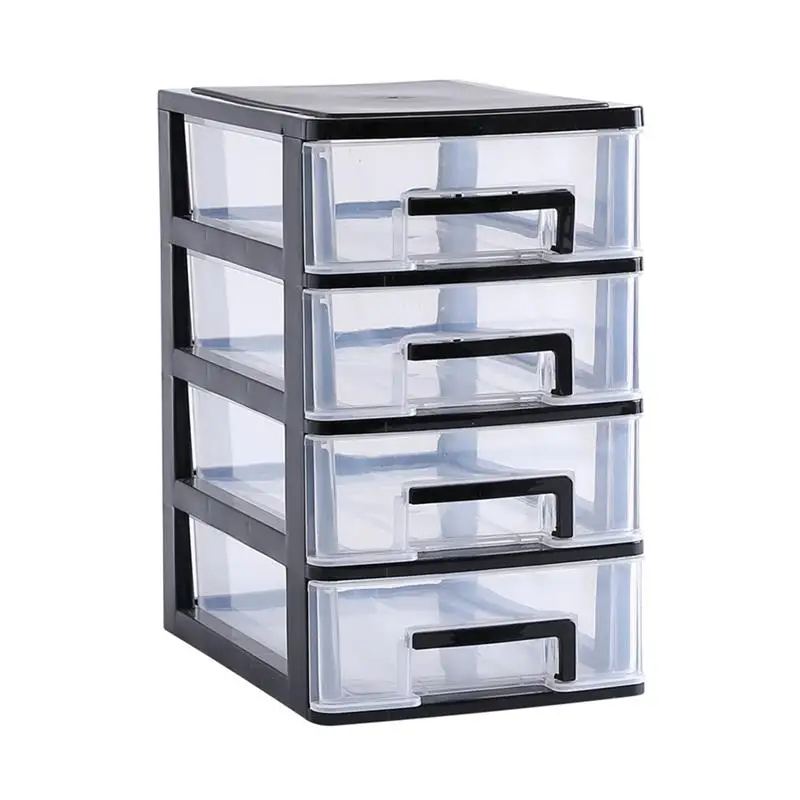 Drawer Box Storage Organizer 2-Layer 3-Layer4-Layer Drawer Desktop Transparent Desktop Drawer Storage Box