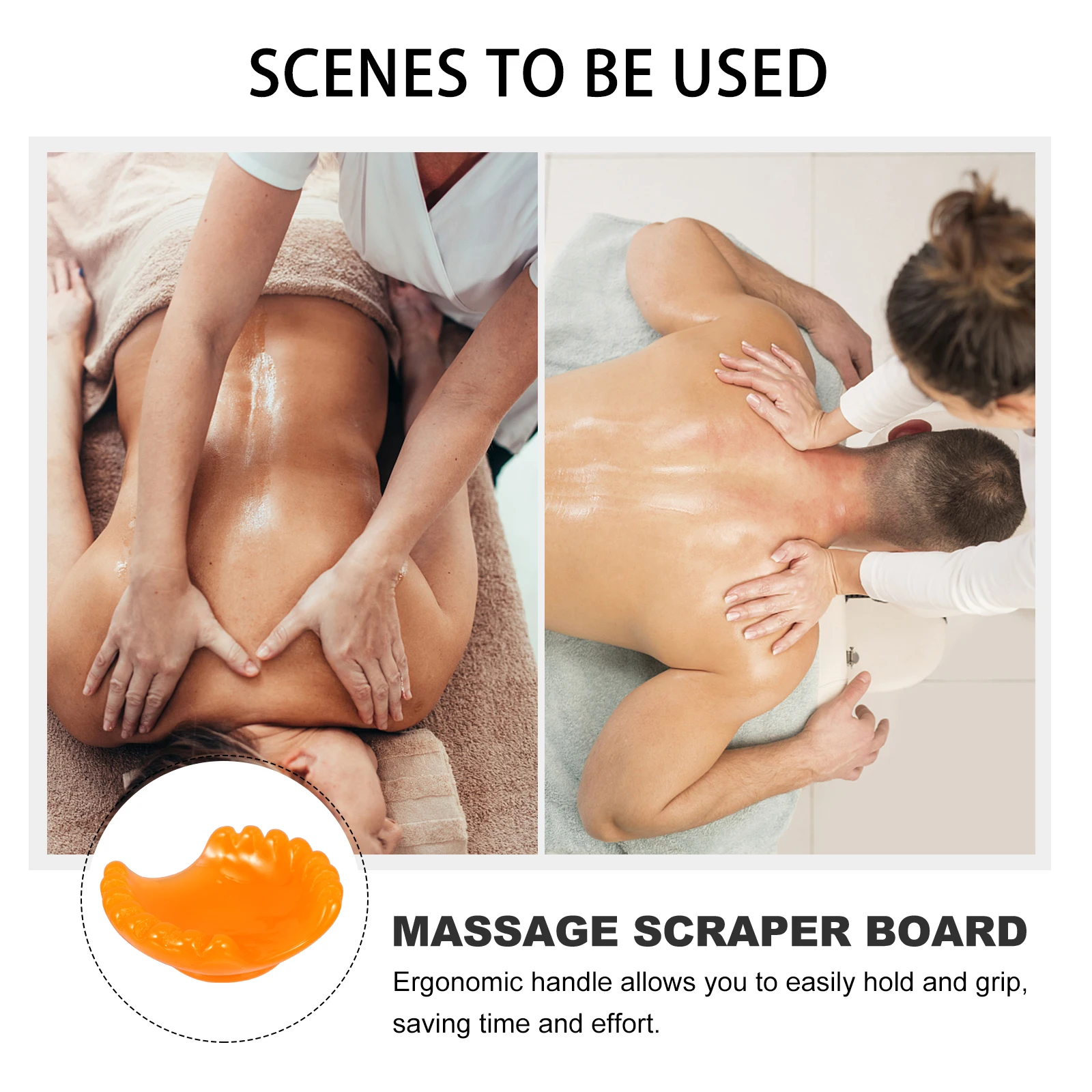 

1pc Premium Guasha Scraper Board Compact Massage Tool For Neck Back Legs Muscle Relief Meridian Therapy Scraping Plate