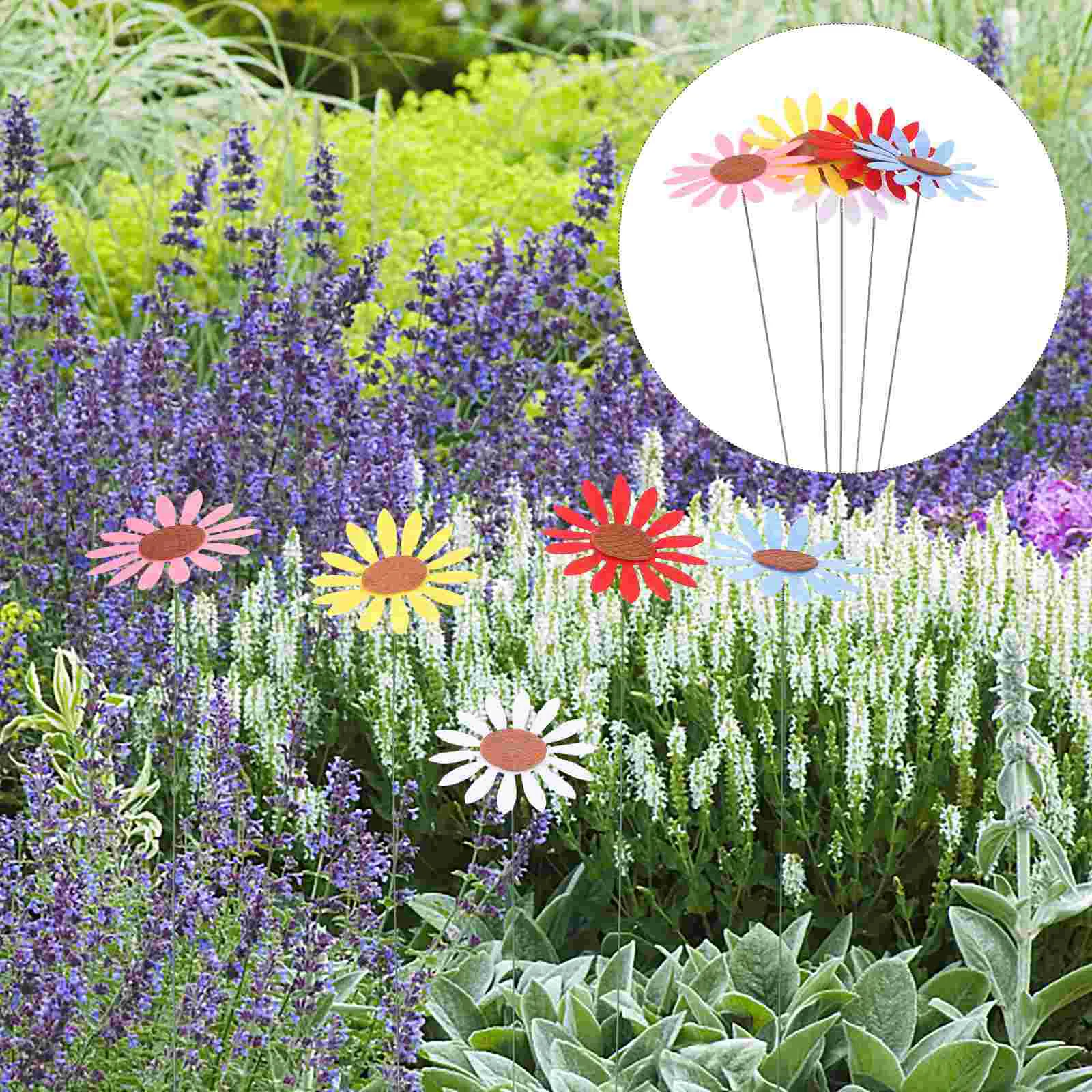 

10 Pcs Outdoor Garden Decorations Ornaments Gardening Stake Wisteria Iron Wire Decorative Stakes