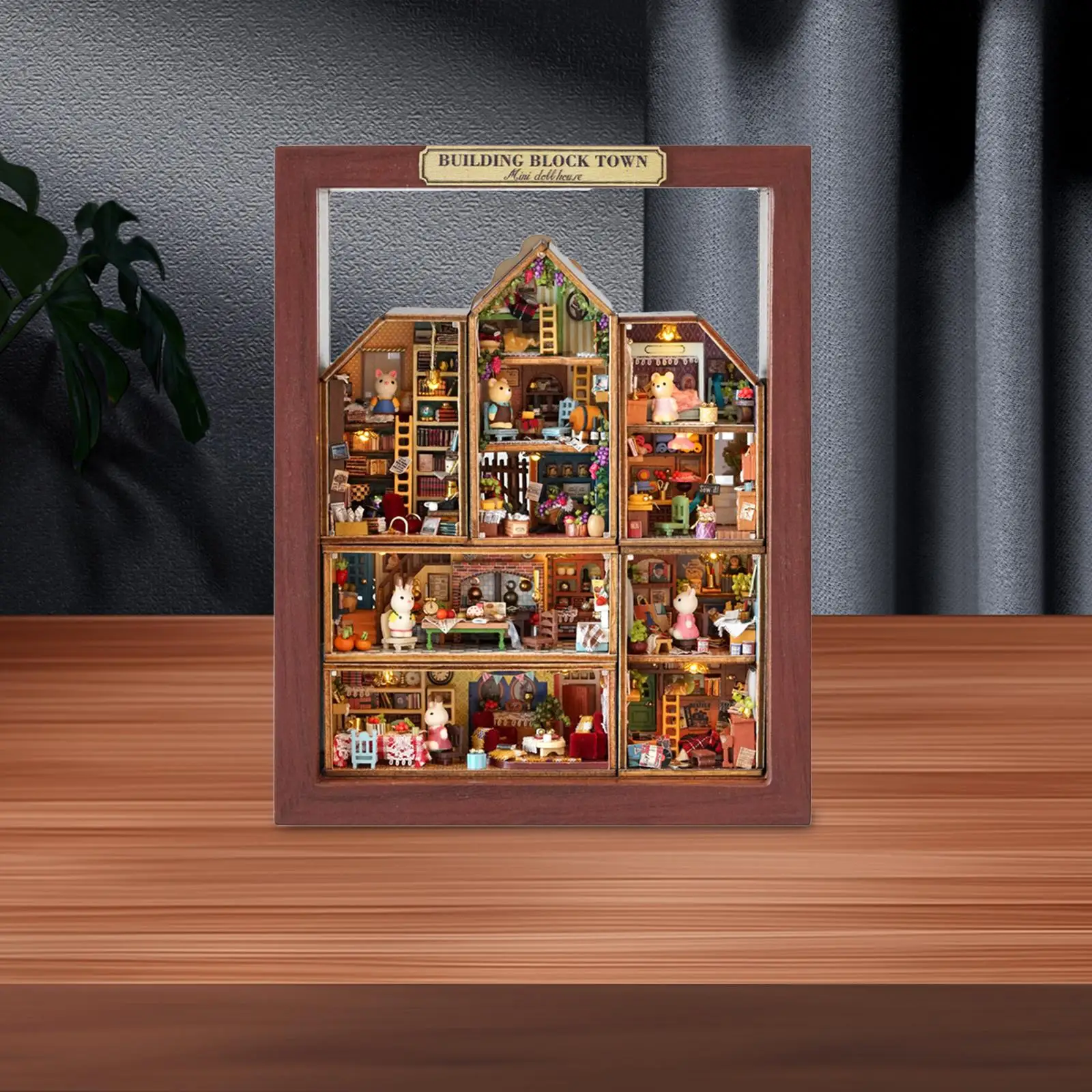 

DIY Miniature Dollhouse Kits (need to Assembly) Collection 3D Puzzle Doll House Craft with Dustproof Photo Frame Birthday Gift