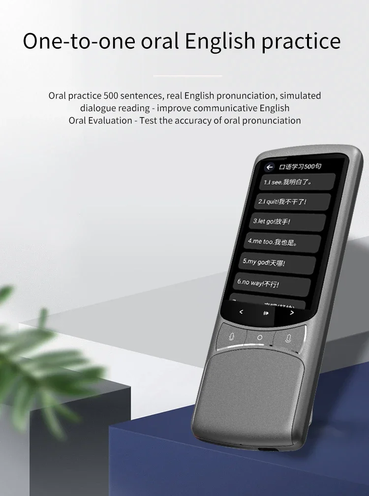 Portable Voice Smart Electronic Pocket Device Accurate Real Time 19 Languages Offline Online Translator AI Assistance