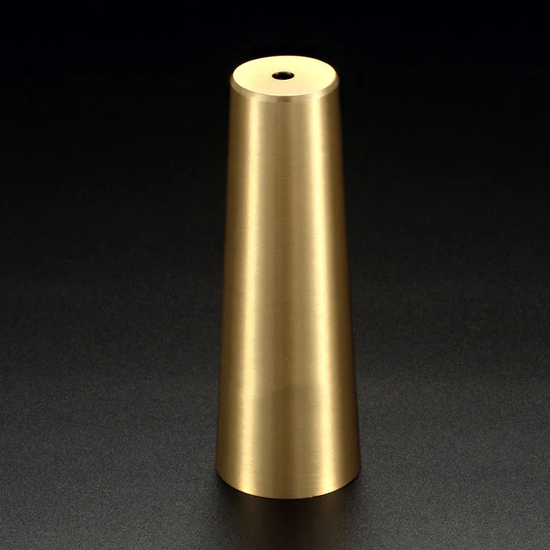 4pcs/lot brass Leg Cover 100x26x18mm chair table foot Protector Gold Taper Tip for Wood Foot