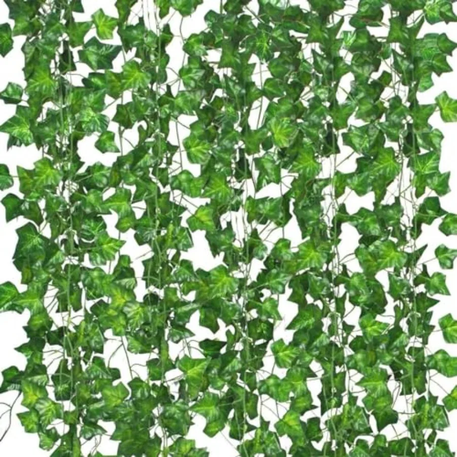 

Fake Vines for Room Decor 96PCS Artificial Ivy Garland with Clip 672Feet Green Flowers Hanging Plants Faux Greenery Leaves Bedr