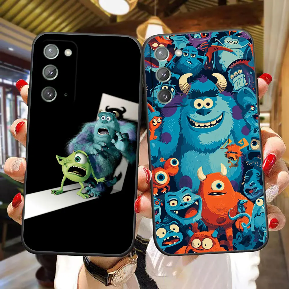 Sulley Girl Boo Monsters Inc جراب هاتف لسامسونج A02S A03S A04E A05S A06 A12 A13 A24 A30 A50 A70 نوت 10 20 M16 M23 M53