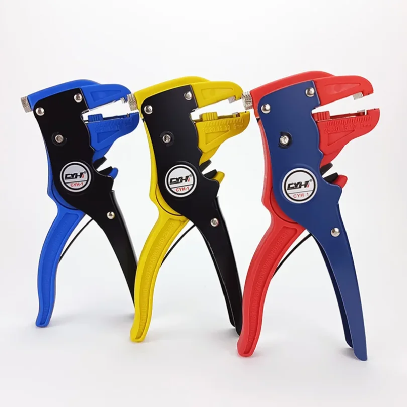 Bomurph Automatic Wire Stripper and Cutter, 2 in 1 Adjustable Electrical Cable Wire Stripping Tool Eagle Nose Pliers