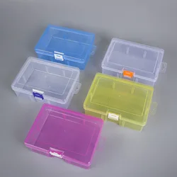 Small Transparent Plastic Storage Box Jewelry Hardware Accessories Organizer Container