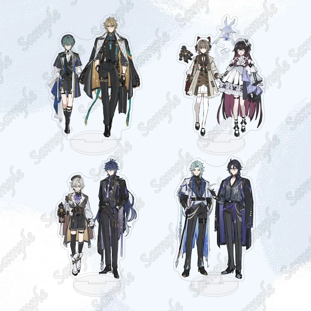 Honkai Star Rail Acrylic Standee Aventurine Sunday Jiaoqiu Moze 15cm Anime Game Figure Desktop Model Plate  Desk Decor Keychain