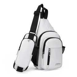 New Fashion Men's Chest Bag Trend Casual Single Shoulder Crossbody Outdoor Waterproof Mobile Phone