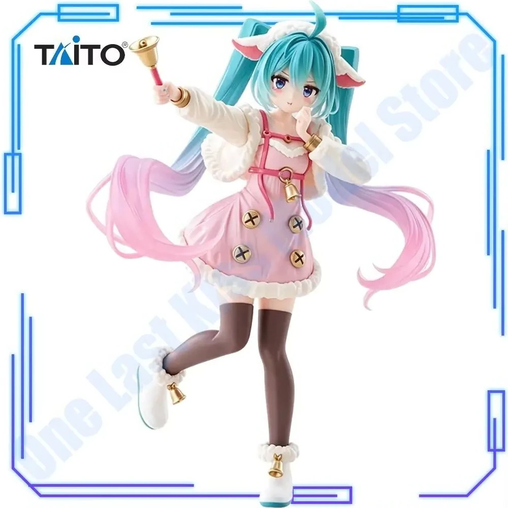 在庫あり-タイトーオリジナル本物の初音ミクワンダーランドシリーズ大神と七日間のコヤギ-18-センチメートルアニメモデル玩具フィギュアギフト