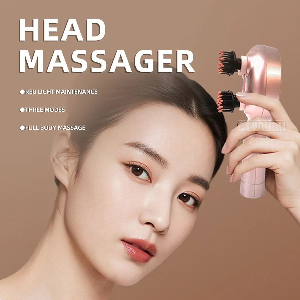 Yunlin Li Handheld Electric Massage Comb Scalp Kneading Imitation Human Hand Massager