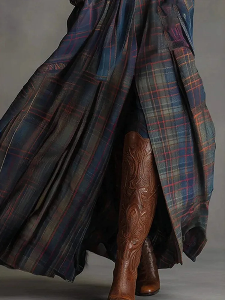 2025 outono inverno manga longa elegante longo maxi vestido roupas femininas casual festa trabalho noite moda a linha vestidos