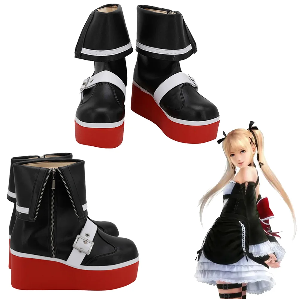 

Fantasia Marie Rose Shoes Аниме Игра Dead and Alive Косплей Disfraz Костюм Аксессуары Женская обувь для Хэллоуина Карнавальная вечеринка