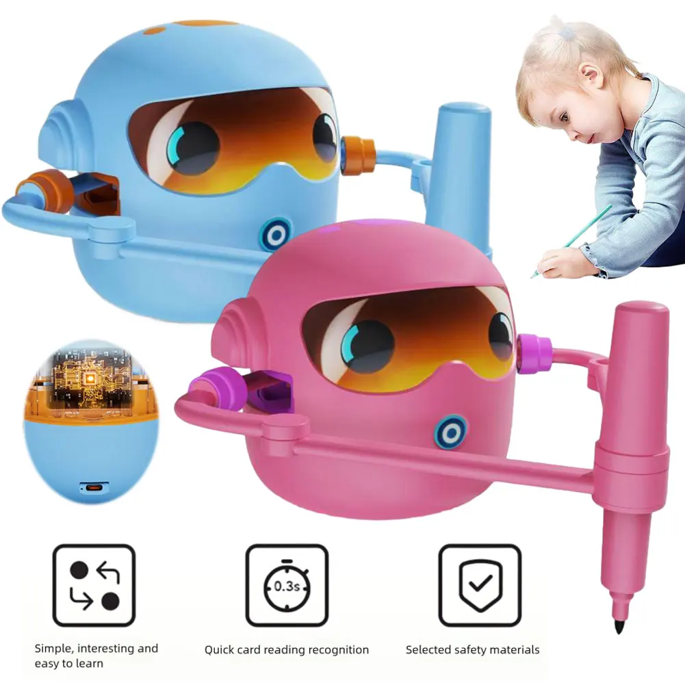 Interactieve educatieve tekenrobot Voorschoolse leeractiviteiten met 100-kaarten Verjaardagskerstcadeaus voor jongens en meisjes