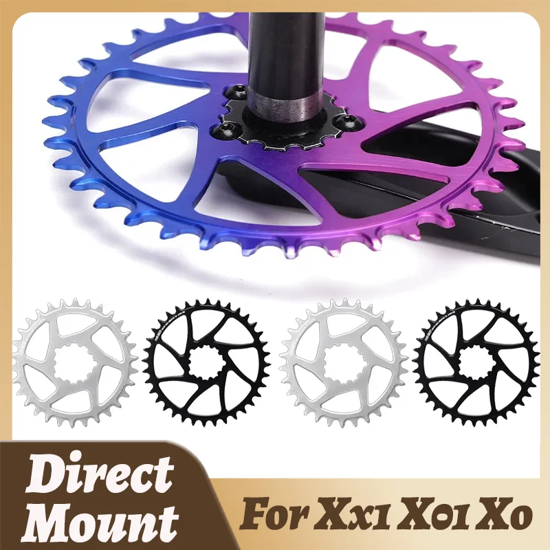 

Direct Mount Chainring 3 Bolt Chainring Silver For Sram Xx1 X1 X01 Xo X9 Nx Eagle Single Crown 30 32 34 36 38 Teeth Narrow Wide