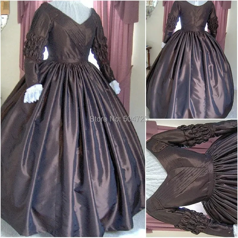 

Customer-made Victorian Dress1860S Scarlett Civil War Southern Belle dress Marie Antoinette dresses US4-36 R177