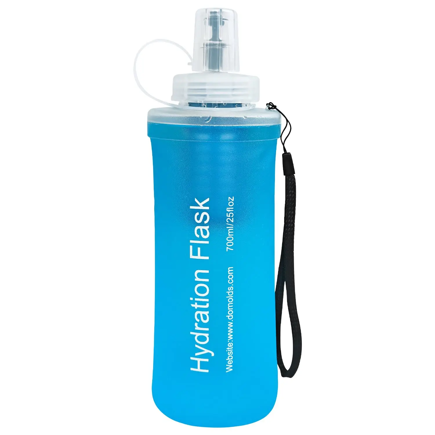 Soft TPU Collapsible Water Bottle, Large Volume, Hiking, Camping, Cycling, Running, Outdoor Sports, 700ml