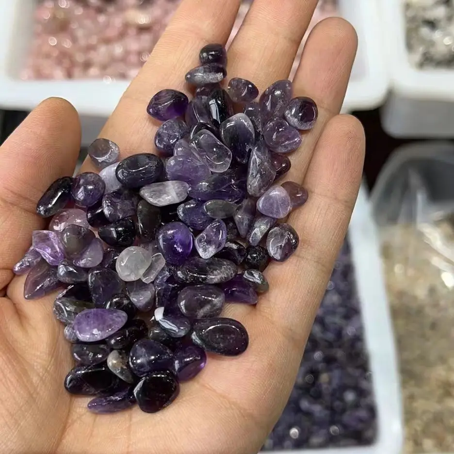 1kg Natural Amethyst Irregular Healing Stone Purple Gravel Mineral Specimen Raw Quartz Crystal Gift Jewelry Accessory Home Decor