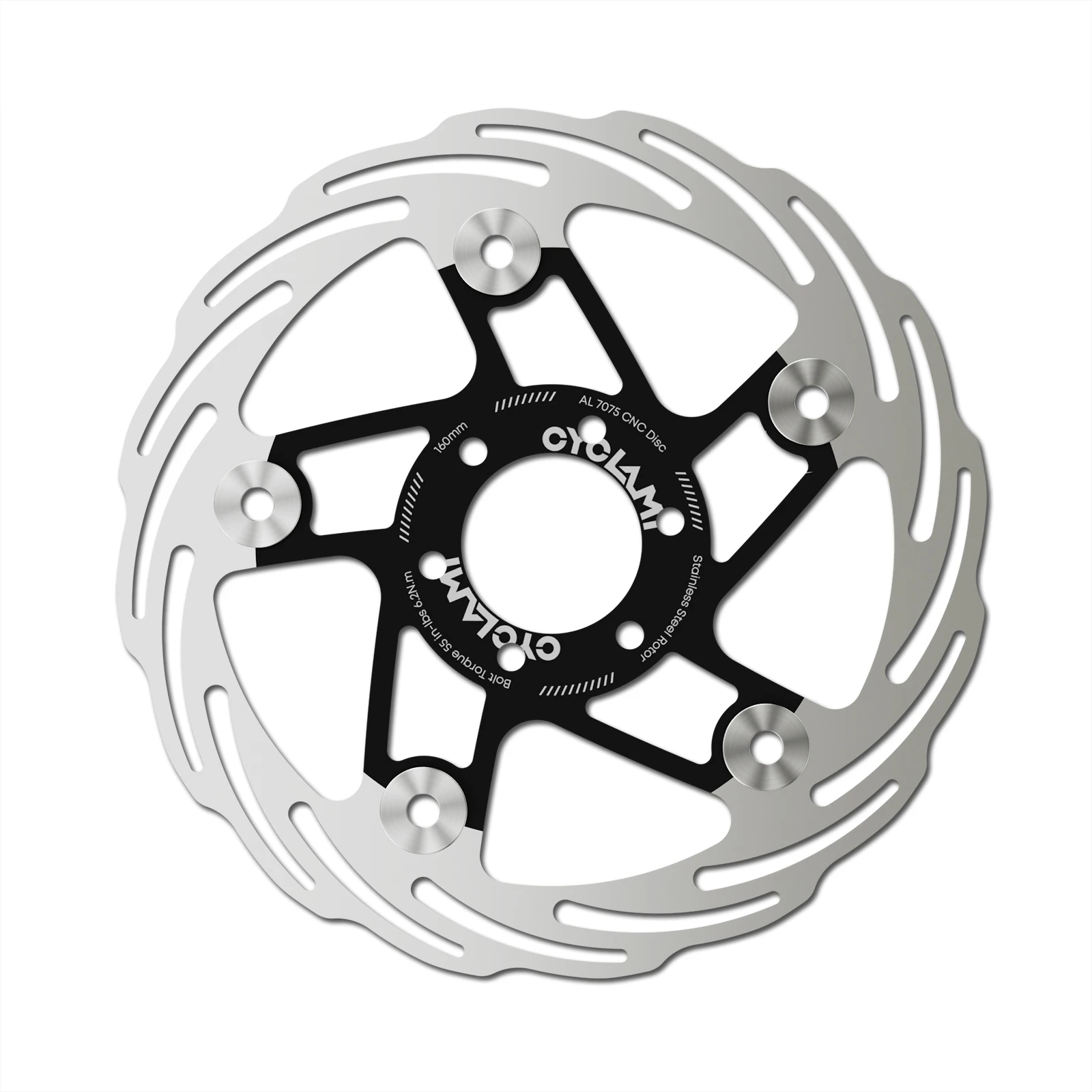 AliExpress CYCLAMI 6 Bolts Brake Disc Bicycle Brake Rotor 160mm 180mm Hydraulic High Strength Road MTB Floating Rotor Bike Part Disc Brake