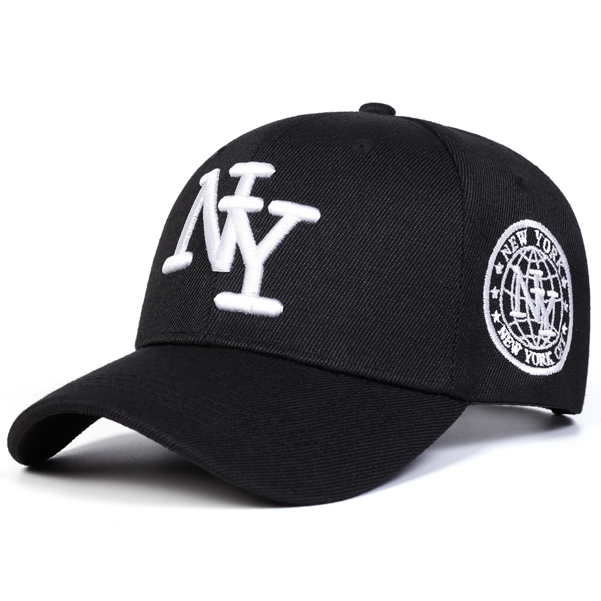 Unisex NY Buchstaben-Stickerei Baseballkappen Frühling Herbst Outdoor Verstellbare Freizeithüte Sonnenschutzhut Sportkappe – Detail 2