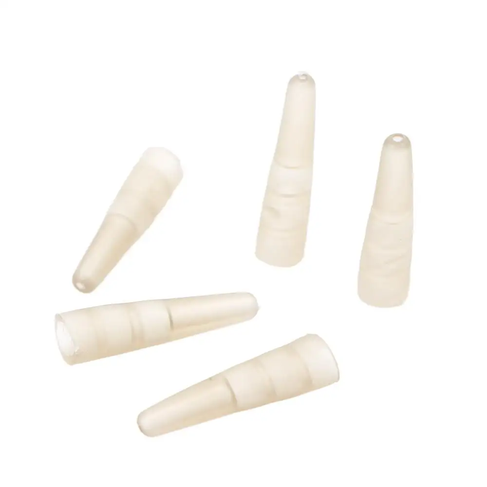 

17 mm/0.67 Inch Rubber For Saftey Lead Clips Fishing Tools Carp Fishing Tail Tubes Pipe Tube Rig Sleeves Brown Cones