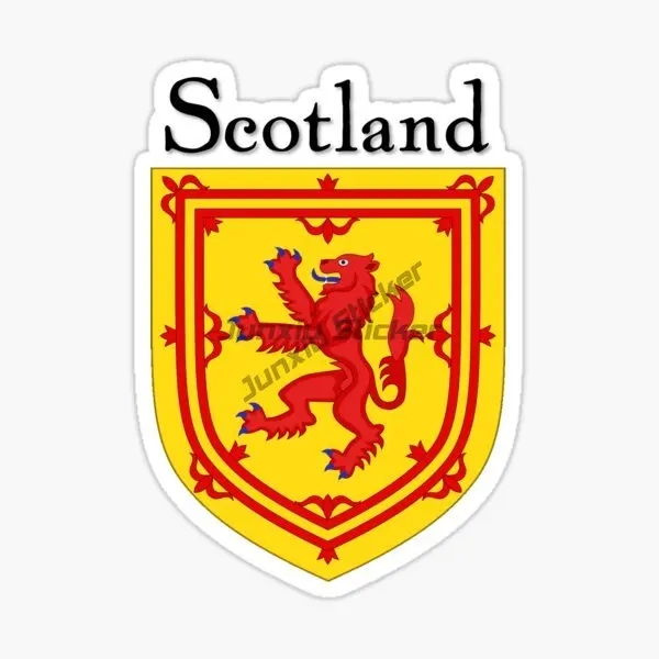 

SCO Scotland Flag Map Lion Emblem PVC Creative Car Stickers for Car Van Bicycle Fridge Decal Customizable Size