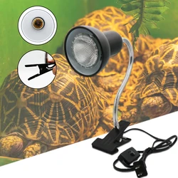 Turtle lizard bird room basking lamp reptile full spectrum ultraviolet heating insulation calcium supplement sun UVB lamp clip