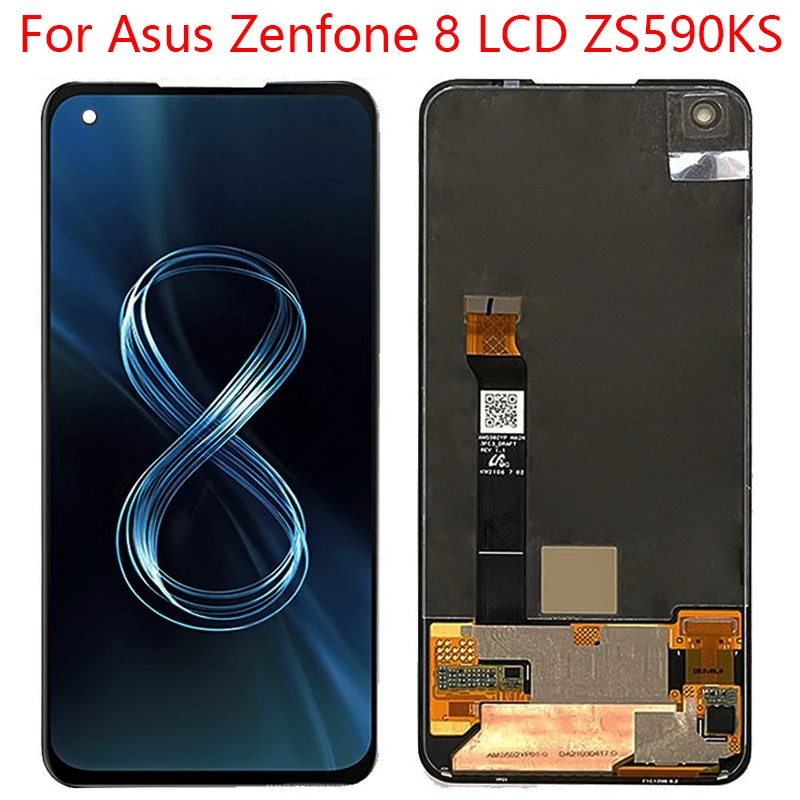 

5.9" For Asus Zenfone 8 ZS590KS-2A007EU LCD Display Screen Touch Panel Digitizer For Zenfone8 I006D ZS590KS LCD