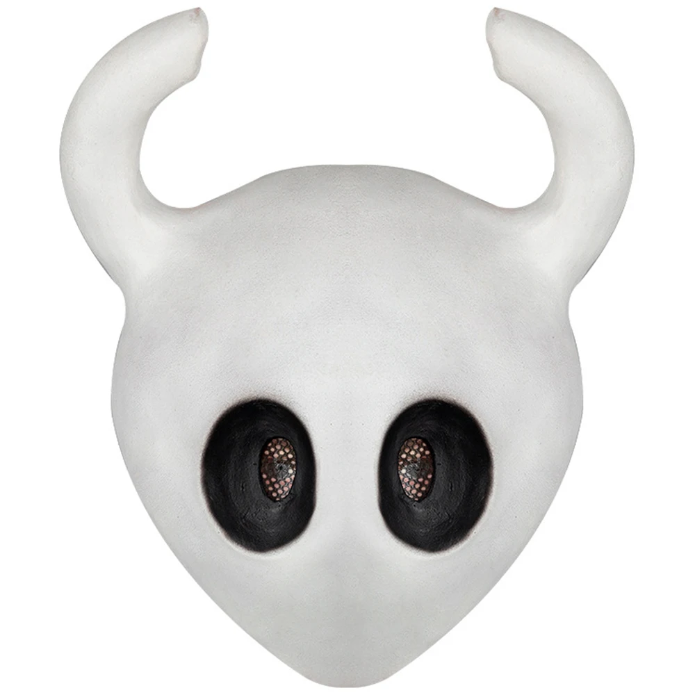 Gioco Hollow Knight: Silksong Hornet Cosplay Maschera in lattice Casco integrale bianco Accessori per costumi unisex per adulti Puntelli di Halloween