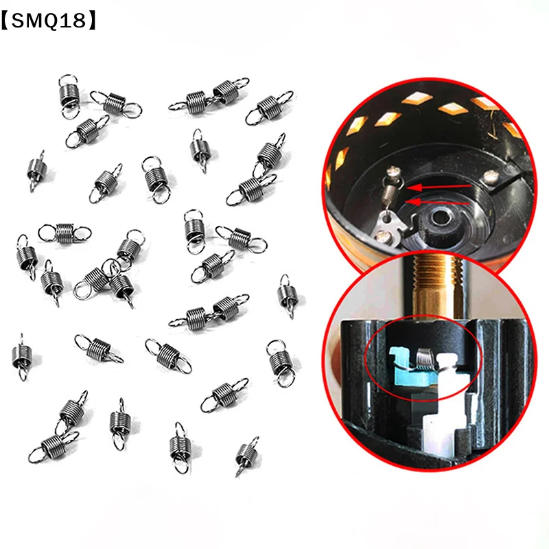 10pcs Spinning Wheel Swing Arm Reversing Switch Return Spring Fishing Reel Spring Accessories Spinning Extension Spring【SMQ】