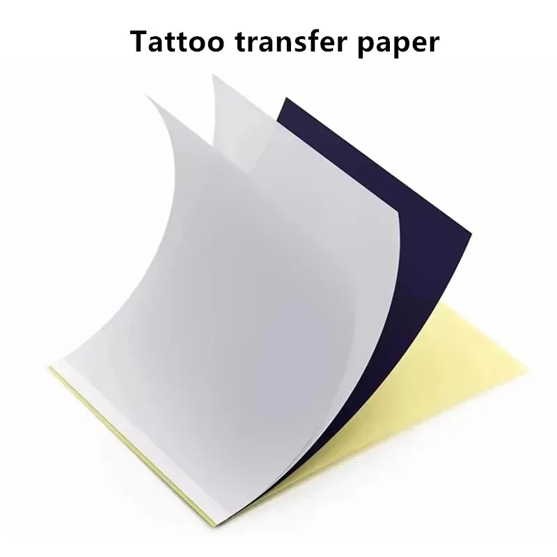 5 pçs/10pcsset a4 reutilizável desenhado à mão transferência de tatuagem estêncil de papel carbono copiadora térmica rastreamento hectógrafo tatuagem suprimentos