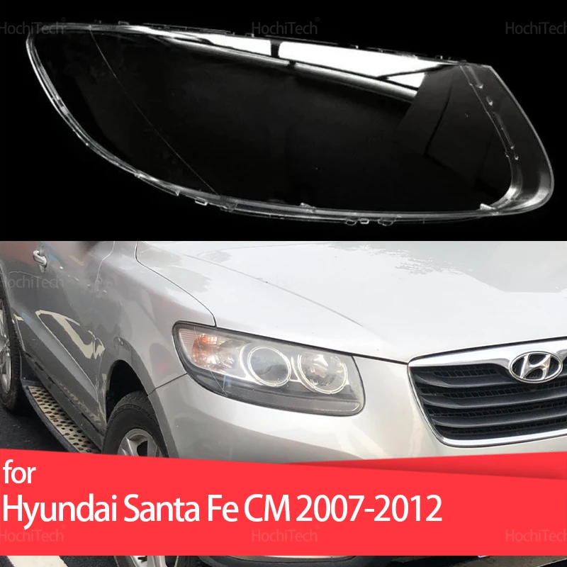 

Auto Shell Headlamp Lampshade Shell Cover Transparent Front Headlight Lens Cover For Hyundai Santa Fe CM 2007-2012