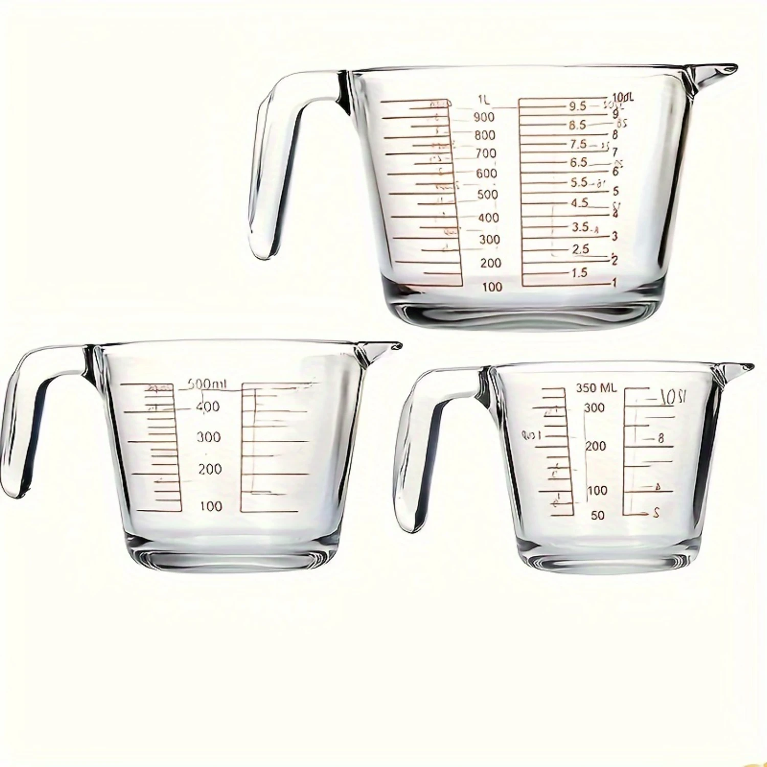 

500ml Glass Measuring Cup - Ultra-Precise Cooking, Heat Resistance - Durable, Microwave & Oven Safe Baking Essential Cup glass