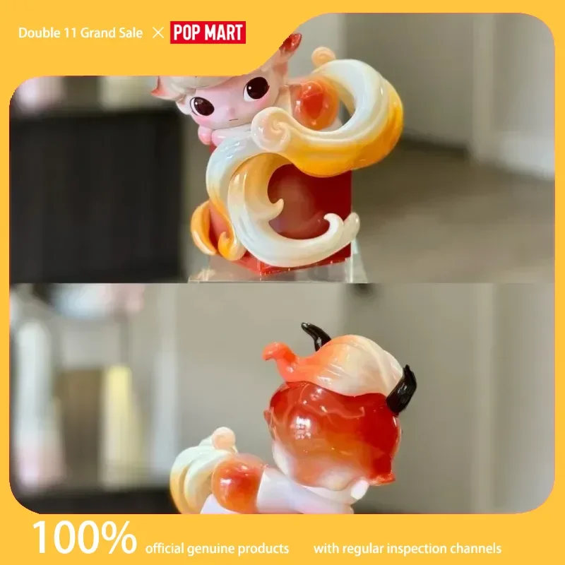 Genuíno pop mart dimoo uma glampo de romance série figura caixa cega brinquedo bonito presente de ano novo decoração presentes de aniversário para meninas