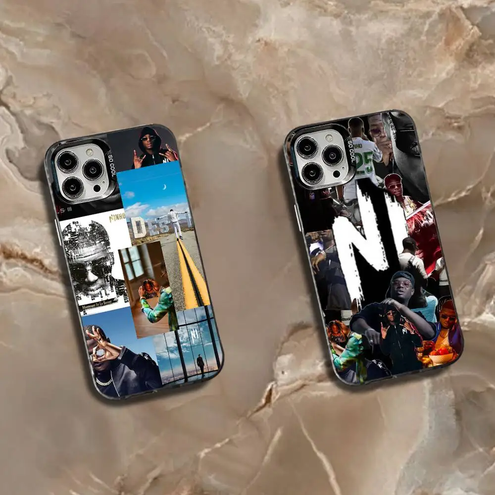 

Rapper N-NinhoS N-NI Phone Case For iPhone 16,15,14,13,12,11,Mini,Pro,SE,MAX White Matte Shockproof Cover
