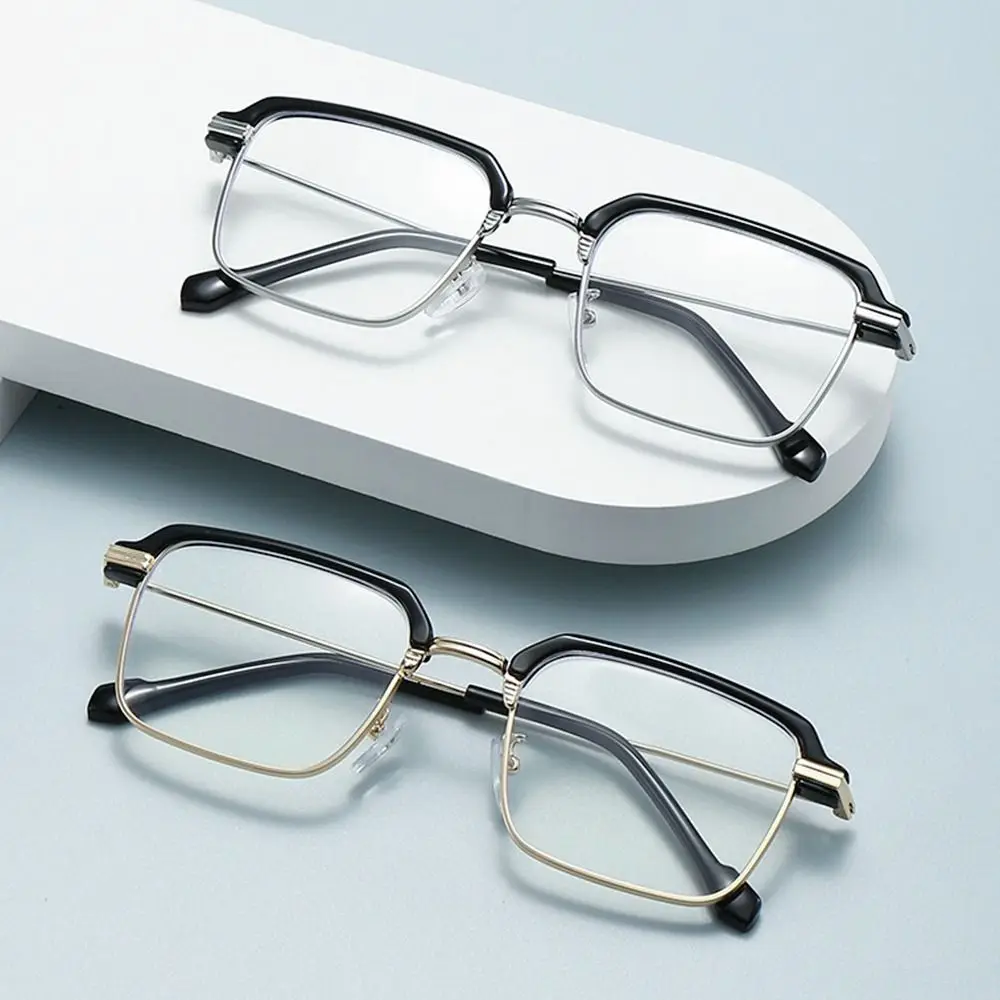 Anti-Blaulicht Lesebrille Mode klassische Metall Halb rahmen Leser Brillen Männer Frauen Augenschutz Presbyopie Brillen