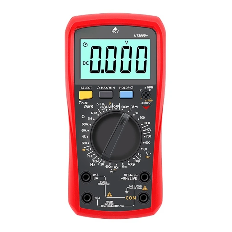 

High-precision digital multimeter UT890C/UT890D multi-function electrician maintenance intelligent multimeter