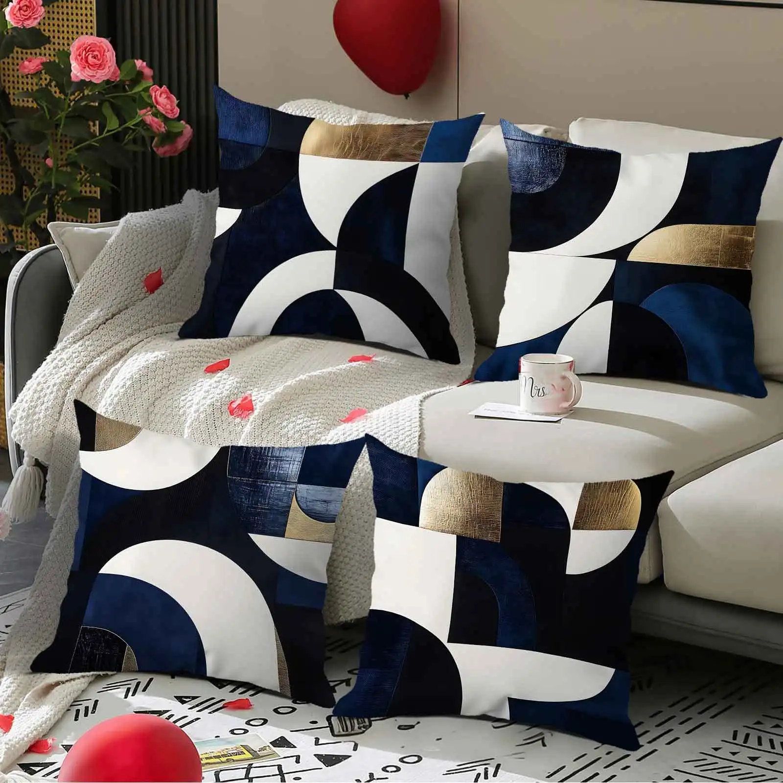 4 Piezas Fundas Coj… - image