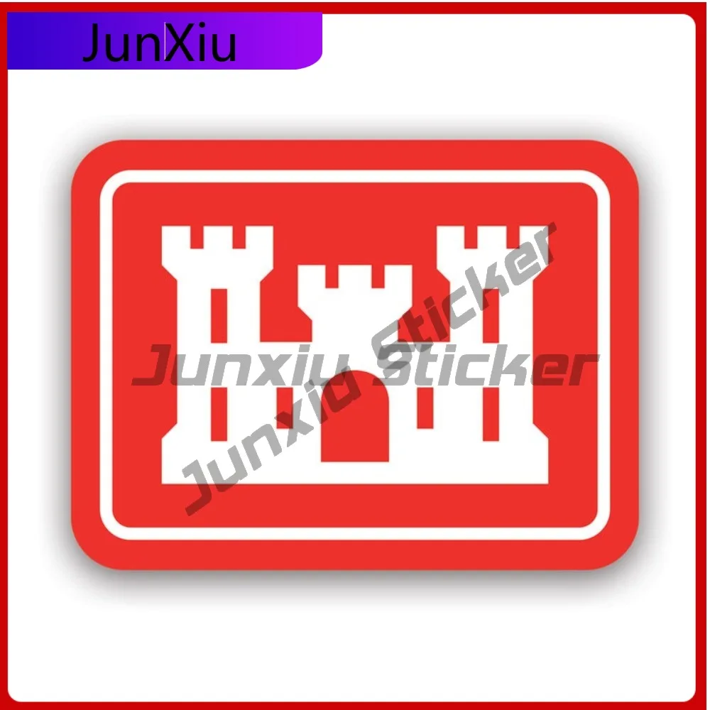 

3d United States Army Corp Of Engineers Sticker Decal American Made Uv Protected Usace Coe Engineer Formation Military