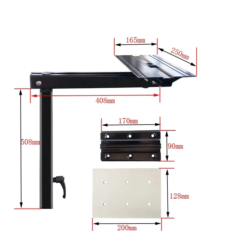 RV Aluminum Alloy Table Leg Adjustable Swivel Folding Furniture Legs with Screws Apply To Caravan Hardware Camper Accessories