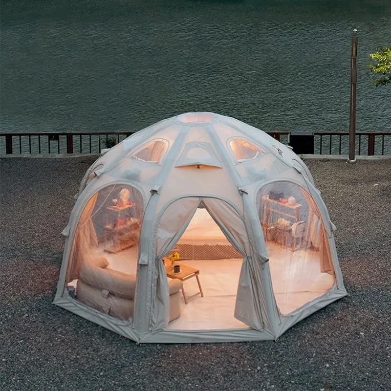 Outdoors Inflatable Party Tent New Style Large Space Glamping Luxury Air Pump Dome Event Tent for Campsite