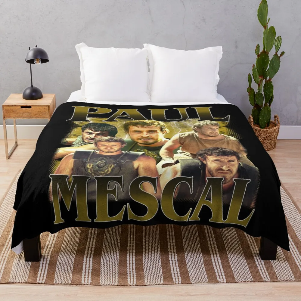 

Retro Paul Mescal Throw Blanket For Decorative Sofa Retros Baby Sofas Blankets