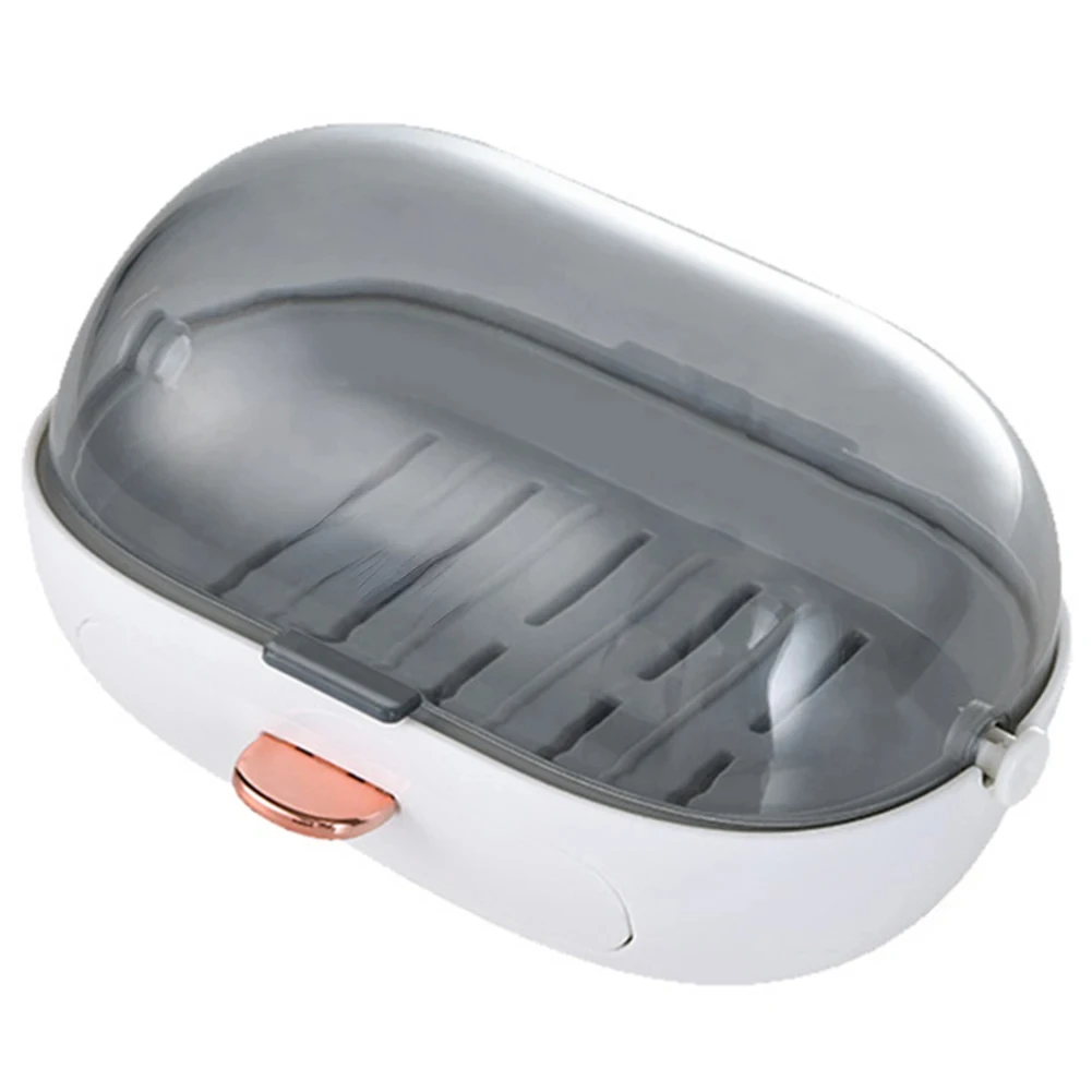 

클램쉘 비누 받침대 배수 비누 받침대, 홈 욕실 욕조용 벽걸이 자체 접착, 펀칭 없음