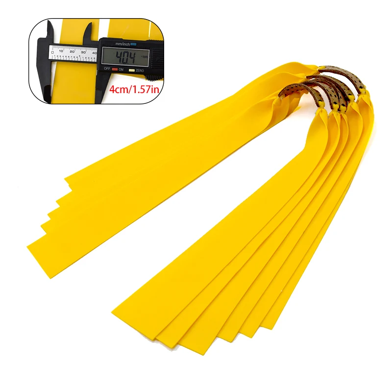 4cmのゴムバンドと革バンド（大型スリングショット用）-アウトドアハンティングアクセサリー、スリングショット射撃用ゴムバンド