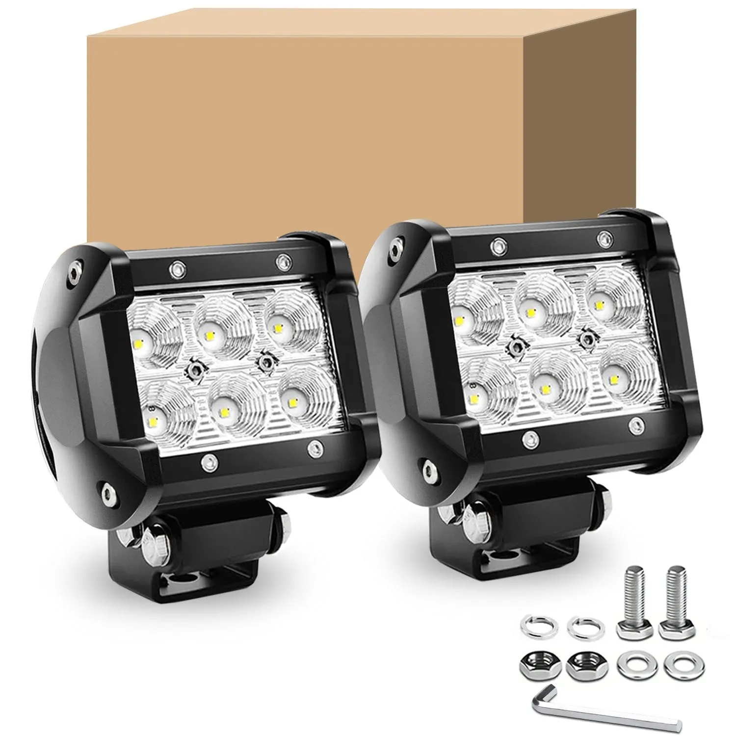 

Светодиодные капсулы 2 шт. Точечные светодиодные фонари Противотуманные фары Внедорожные фонари Рабочий свет 24 В 12 В для мотоциклов Автомобильный пикап ATV UTV SUV